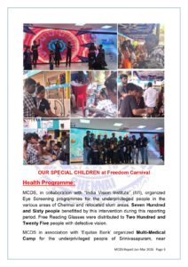 MCDS Activities January – March 2026