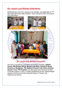 MCDS Activities – Apr – Jun 2026